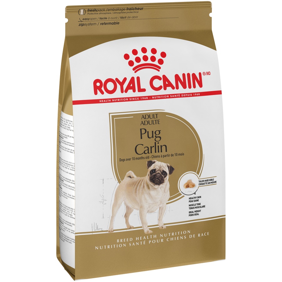 slide 5 of 9, Royal Canin Breed Health Nutrition Pug Adult Dry Dog Food, 10 lb