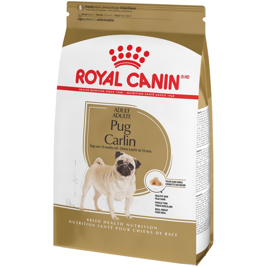 slide 6 of 9, Royal Canin Breed Health Nutrition Pug Adult Dry Dog Food, 10 lb