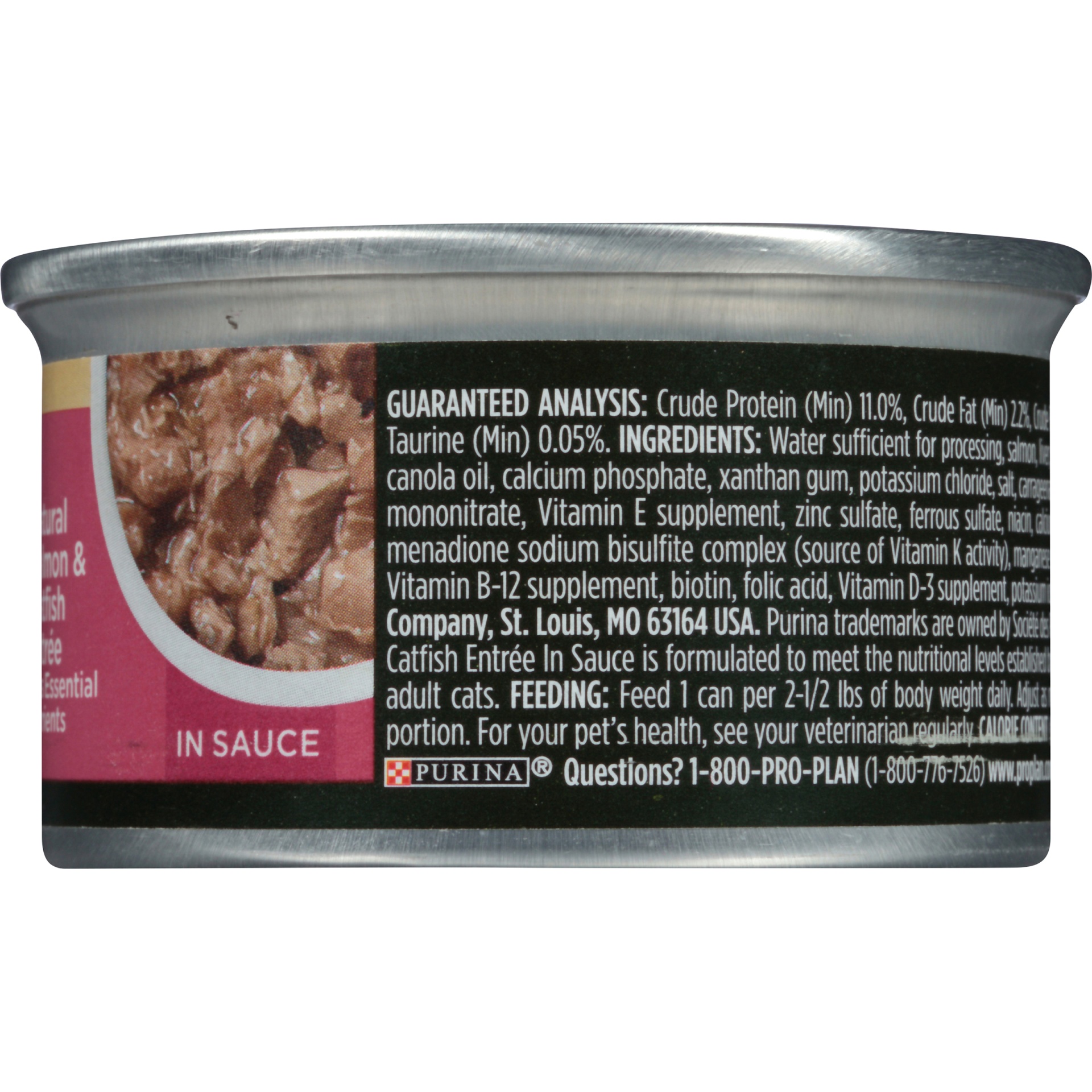 slide 5 of 9, Pro Plan True Nature Salmon & Catfish Adult Canned Cat Food, 3 oz