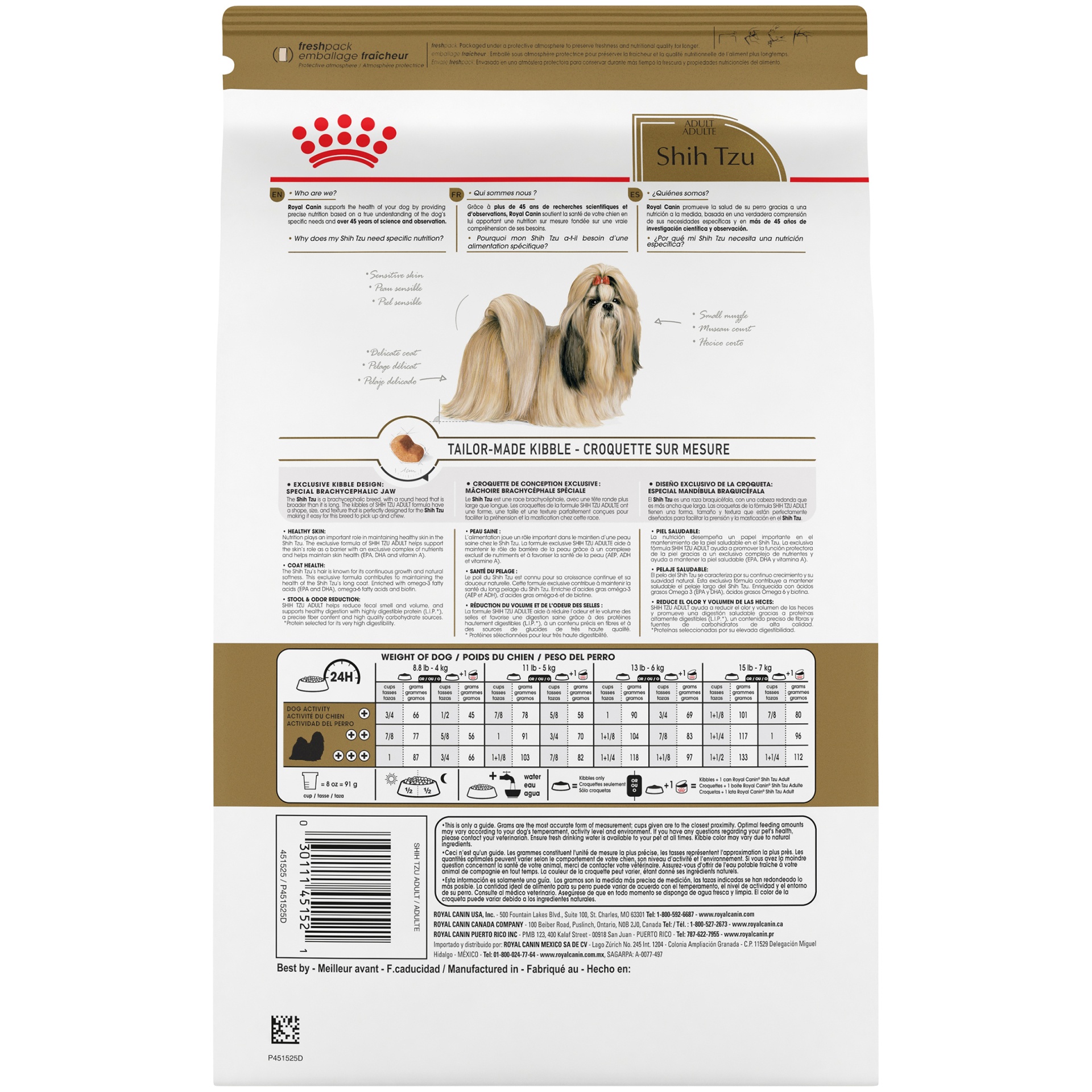 slide 3 of 9, Royal Canin Breed Health Nutrition Shih Tzu Adult Dry Dog Food, 2.5 lb