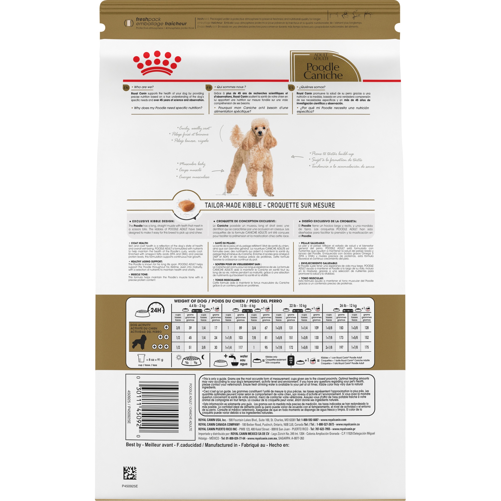 slide 8 of 9, Royal Canin Breed Health Nutrition Poodle Adult Dry Dog Food, 2.5 lb