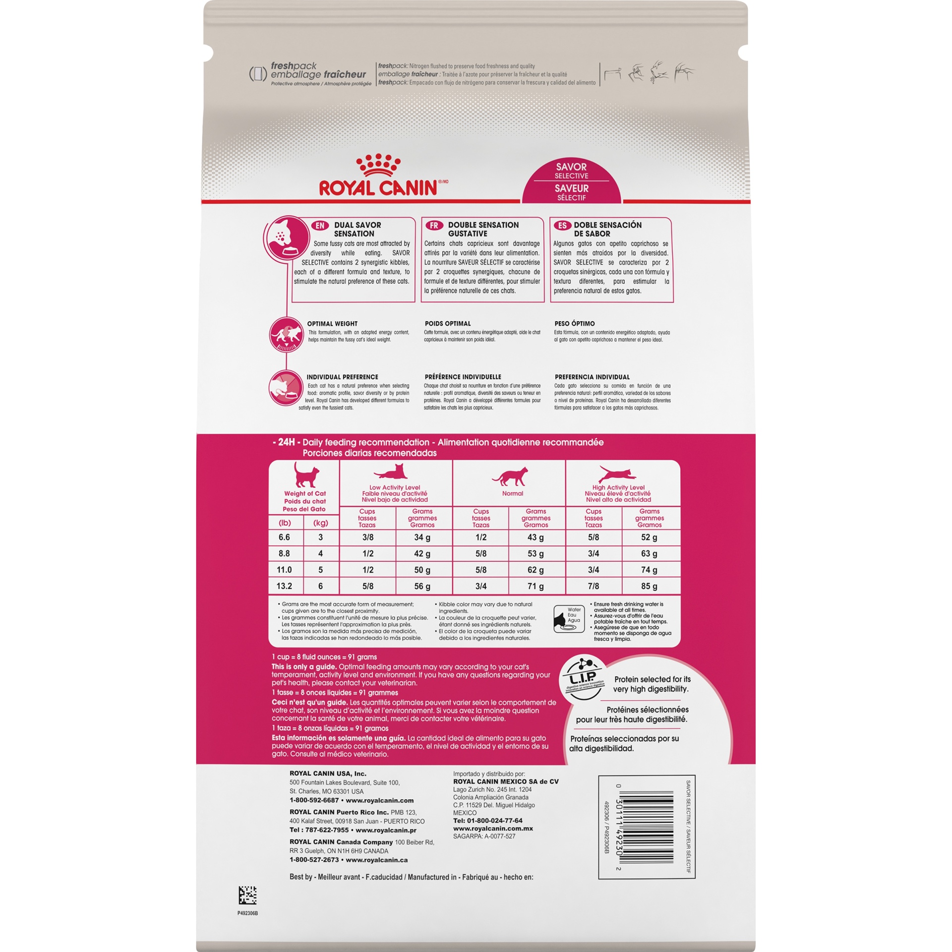 slide 2 of 9, Royal Canin Feline Health Nutrition Selective 34/29 Savor Sensation Dry Cat Food, 2.5 lb