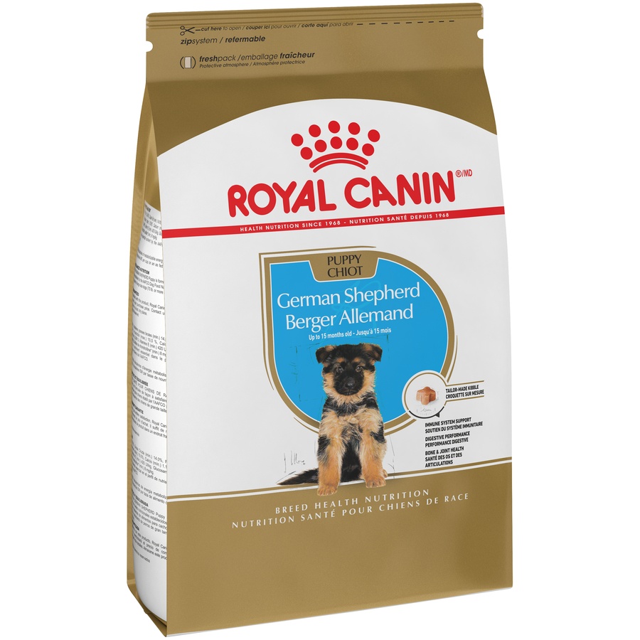 slide 8 of 9, Royal Canin Breed Health Nutrition German Shepherd Puppy Dry Dog Food, 30 lb