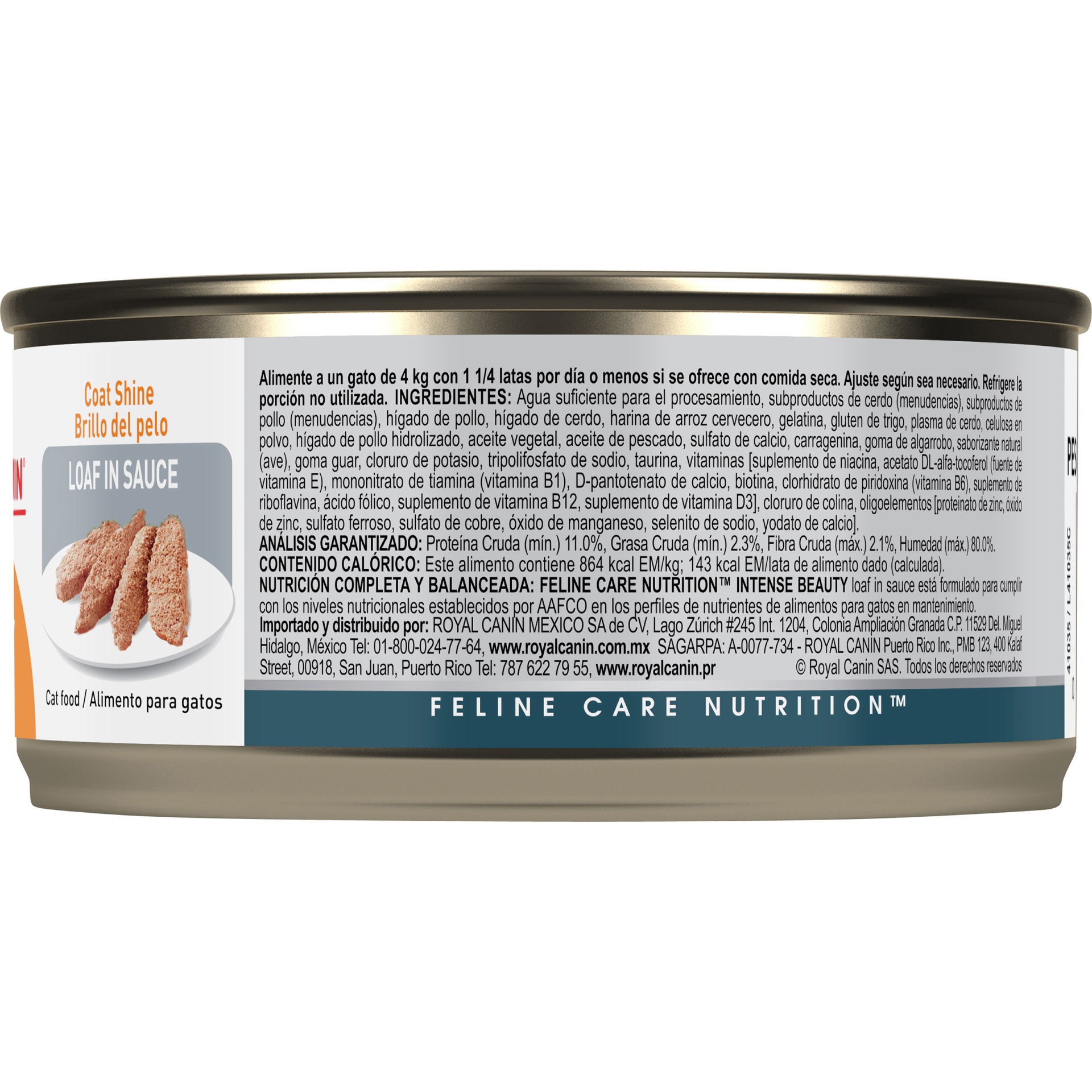 slide 6 of 7, Royal Canin Feline Health Nutrition Intense Beauty Loaf in Sauce Wet Cat Food, 5.8 oz