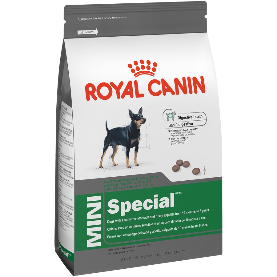 slide 9 of 9, Royal Canin Size Health Nutrition Mini Special Dry Dog Food, 17 lb