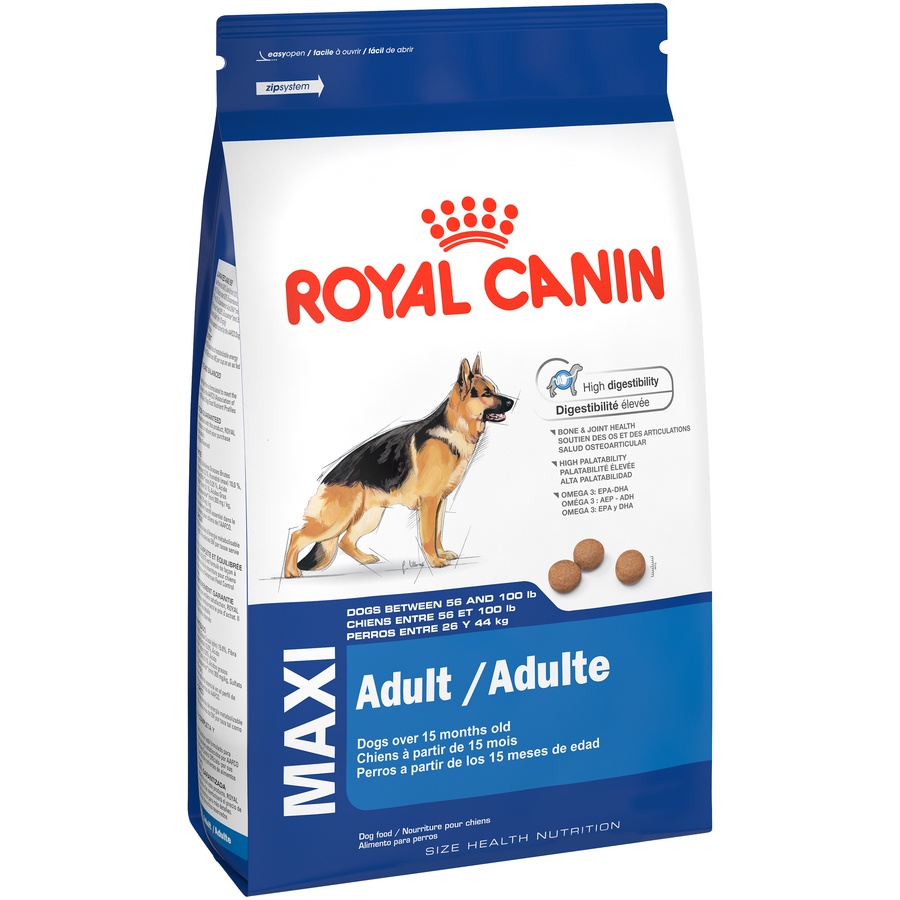 slide 8 of 9, Royal Canin Size Health Nutrition Maxi Adult Dry Dog Food, 35 lb