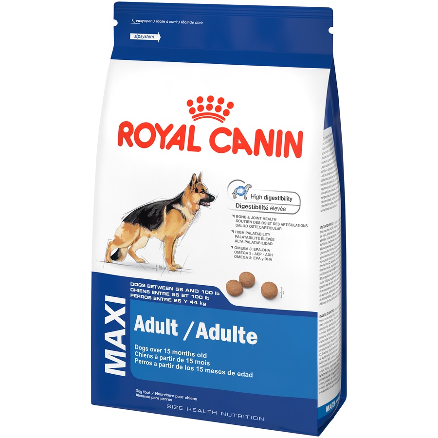 slide 9 of 9, Royal Canin Size Health Nutrition Maxi Adult Dry Dog Food, 35 lb