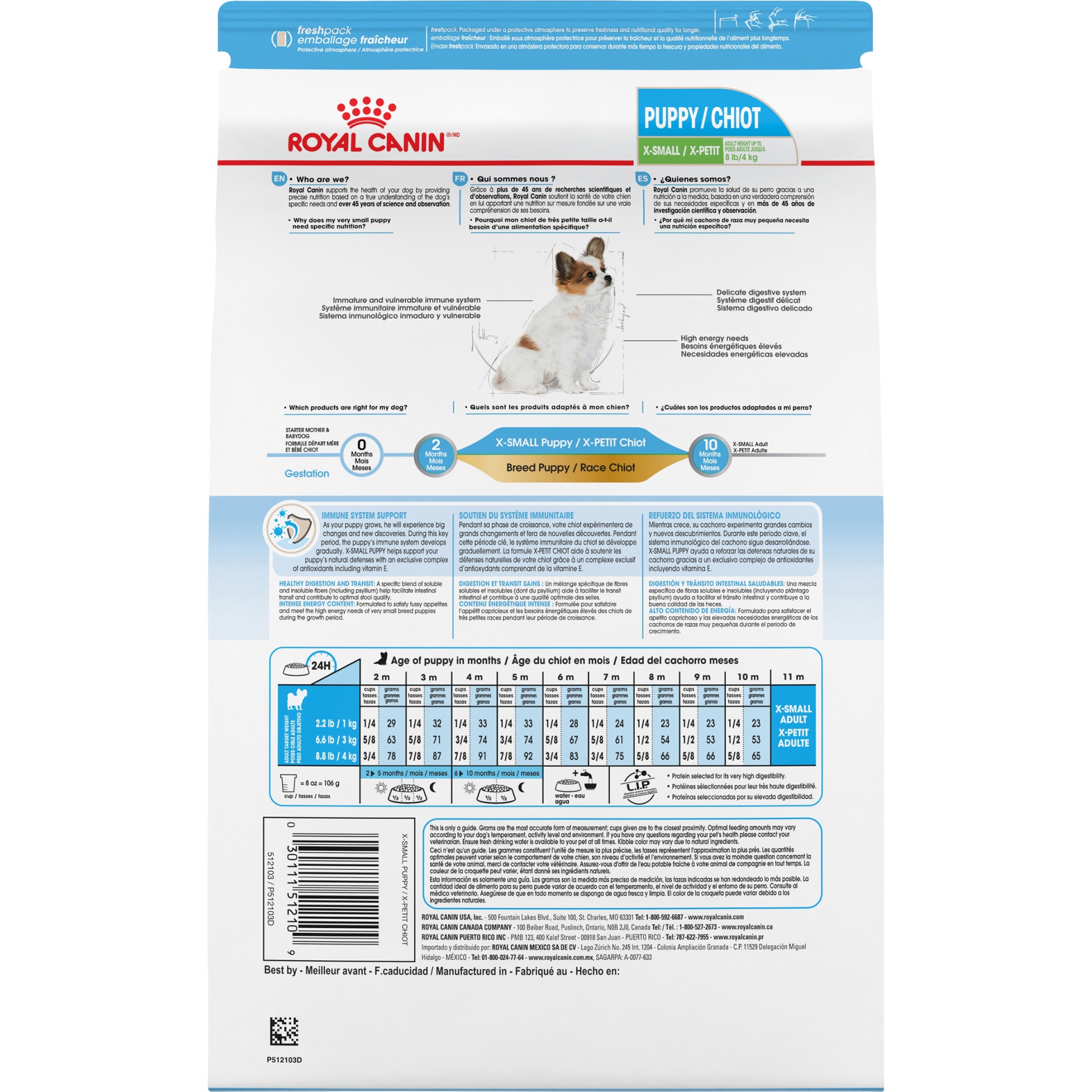 slide 3 of 9, Royal Canin X-Small Puppy Dry Food, 3 lb