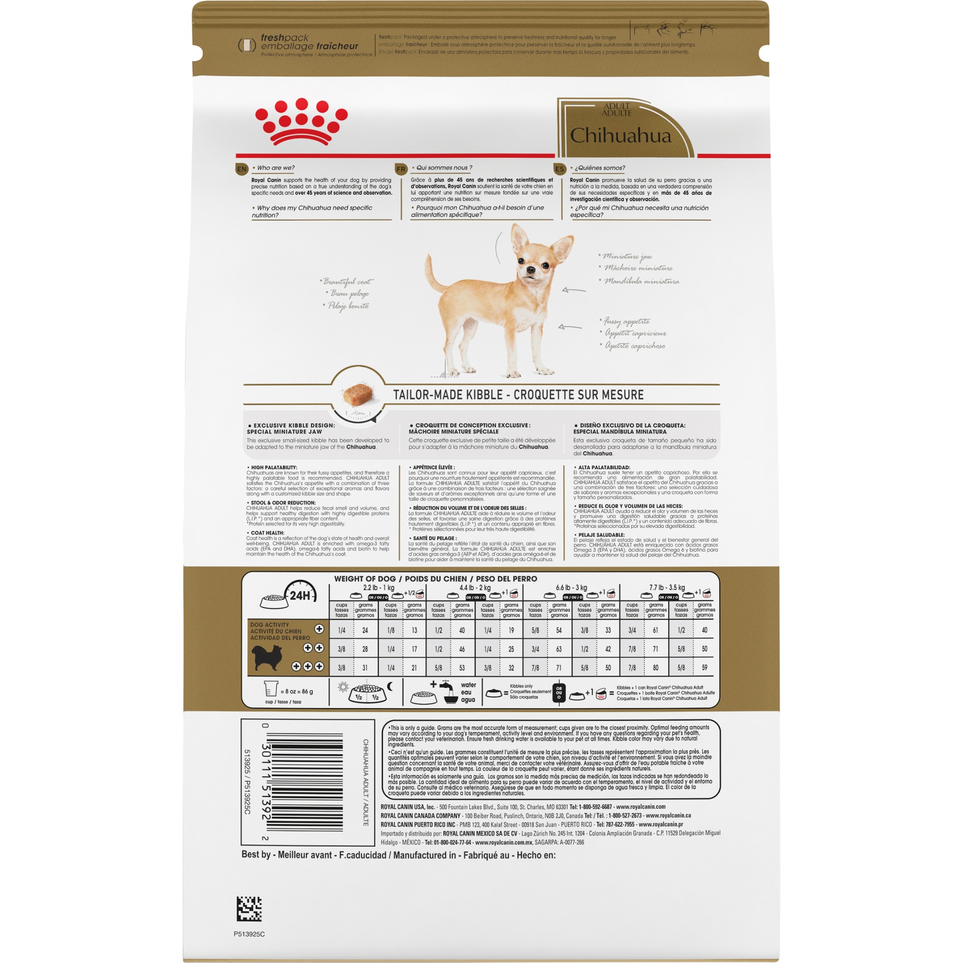 slide 7 of 8, Royal Canin Breed Health Nutrition Chihuahua Adult Dry Dog Food, 2.5 lb