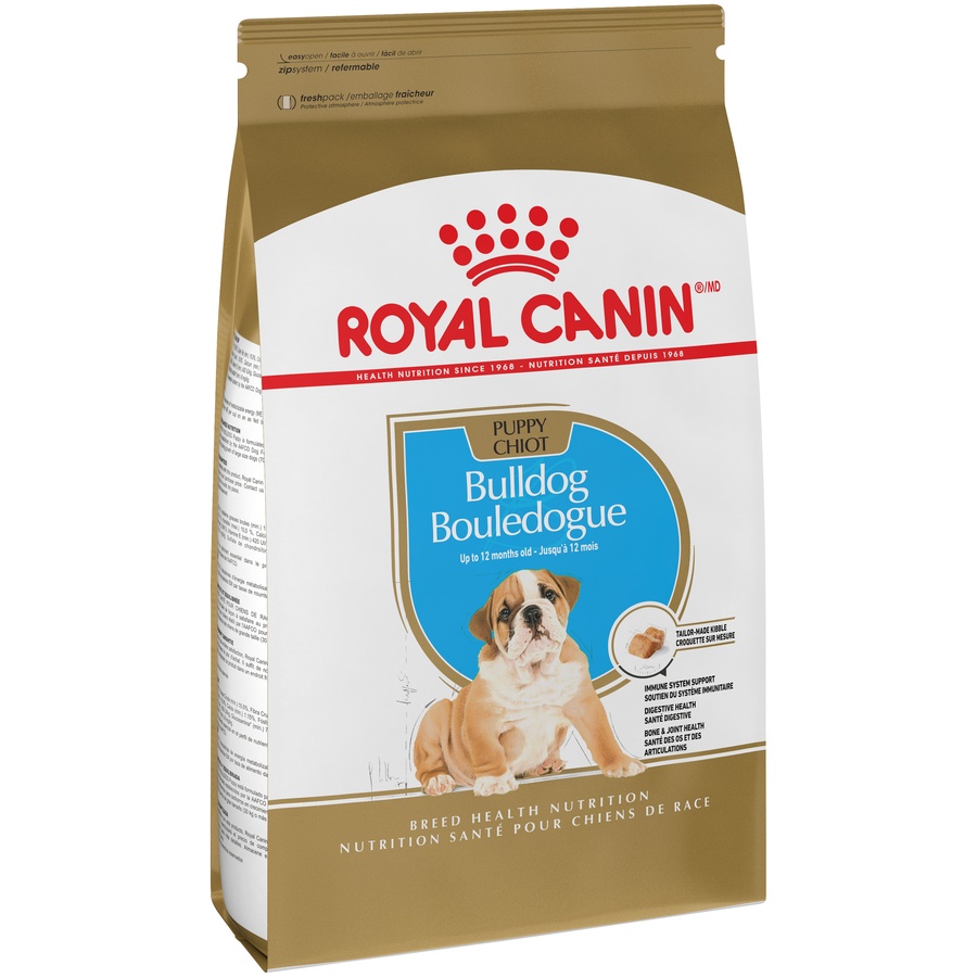 slide 2 of 9, Royal Canin Breed Health Nutrition Bulldog Puppy Dry Dog Food, 30 lb