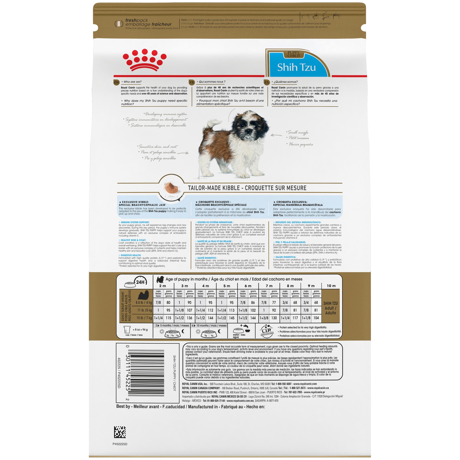 slide 8 of 9, Royal Canin Breed Health Nutrition Shih Tzu Puppy Dry Dog Food, 2.5 lb