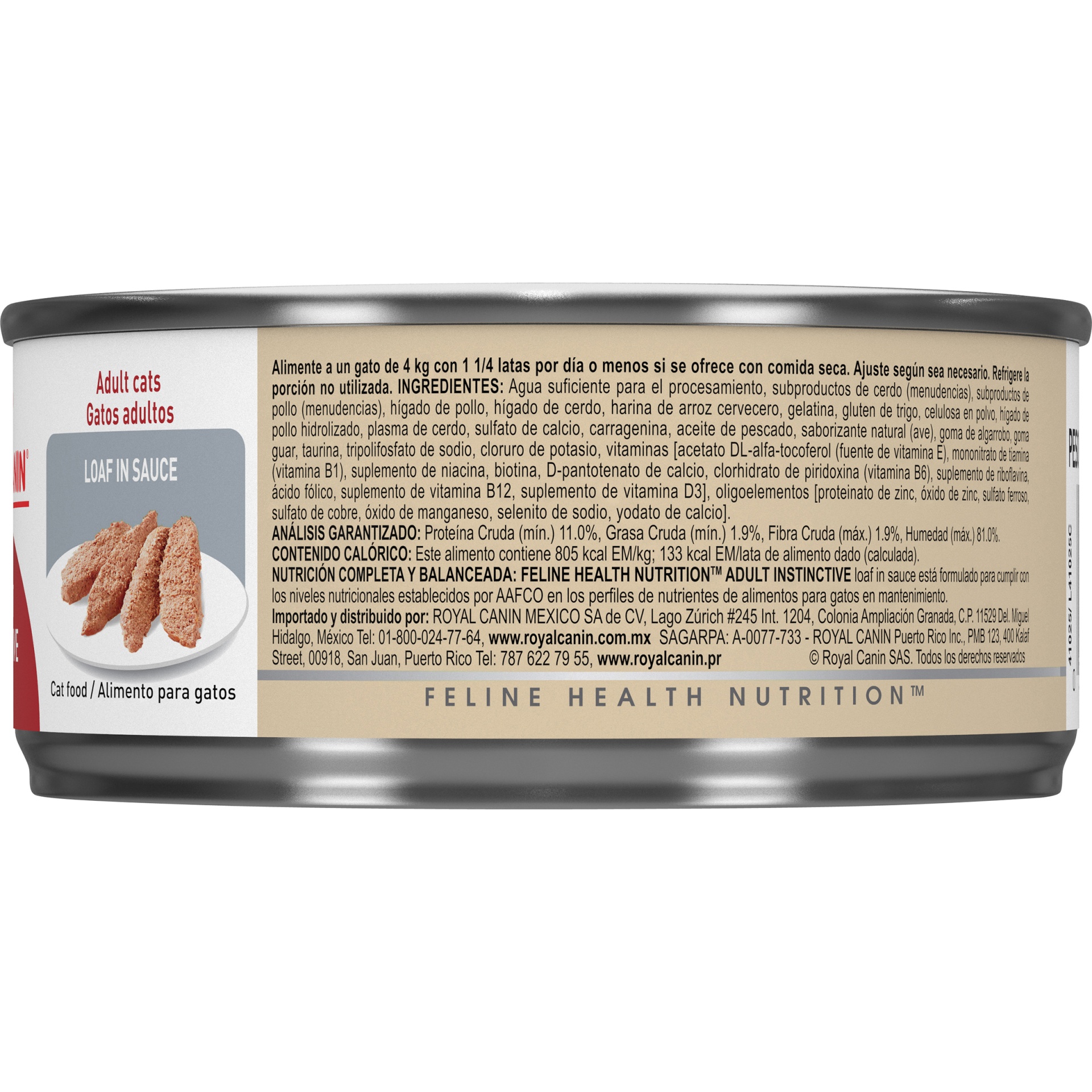 slide 5 of 7, Royal Canin Feline Health Nutrition Adult Instinctive Loaf in Sauce Canned Cat Food, 5.8 oz