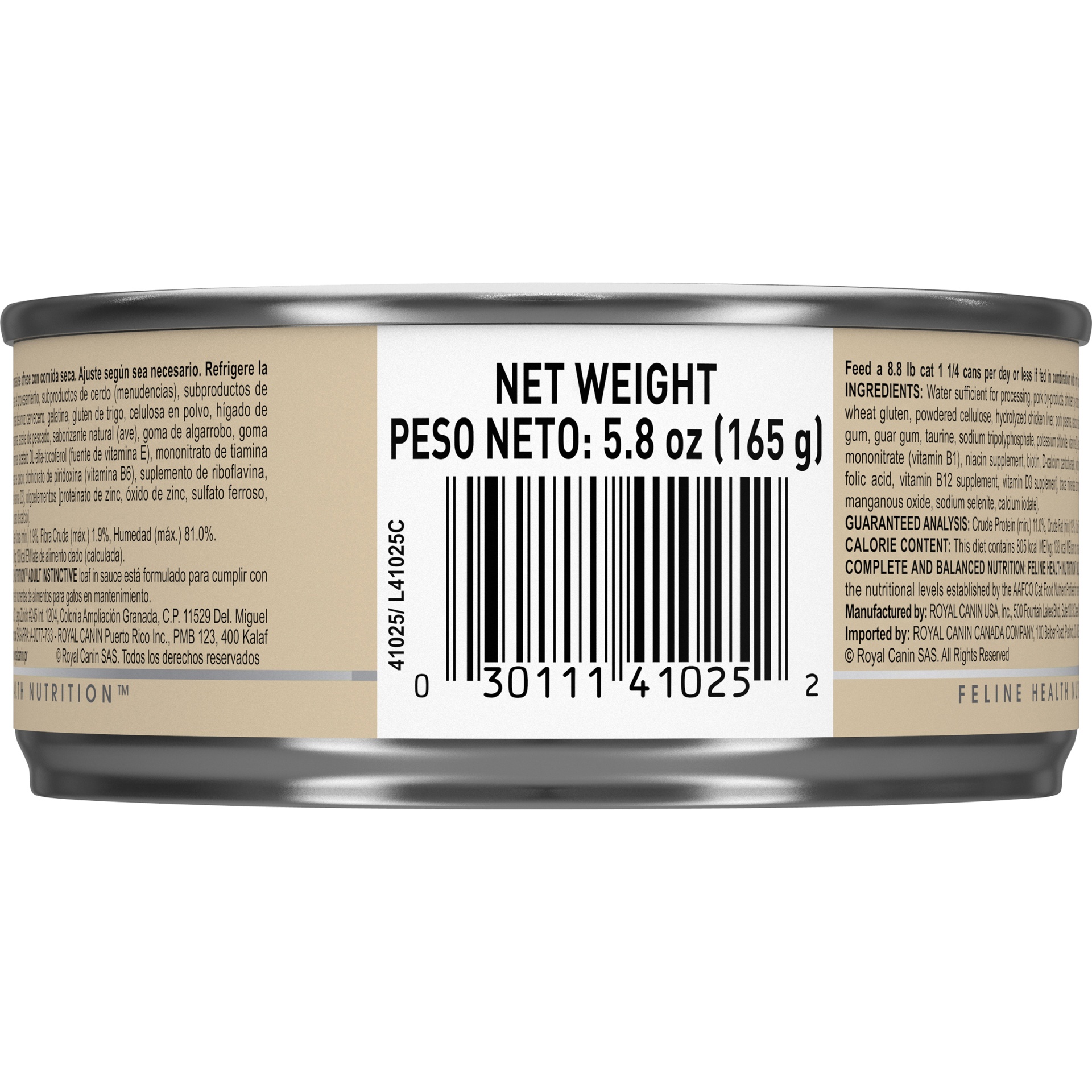 slide 7 of 7, Royal Canin Feline Health Nutrition Adult Instinctive Loaf in Sauce Canned Cat Food, 5.8 oz