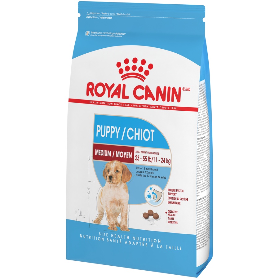 slide 2 of 9, Royal Canin Medium Puppy Dry Food, 17 lb