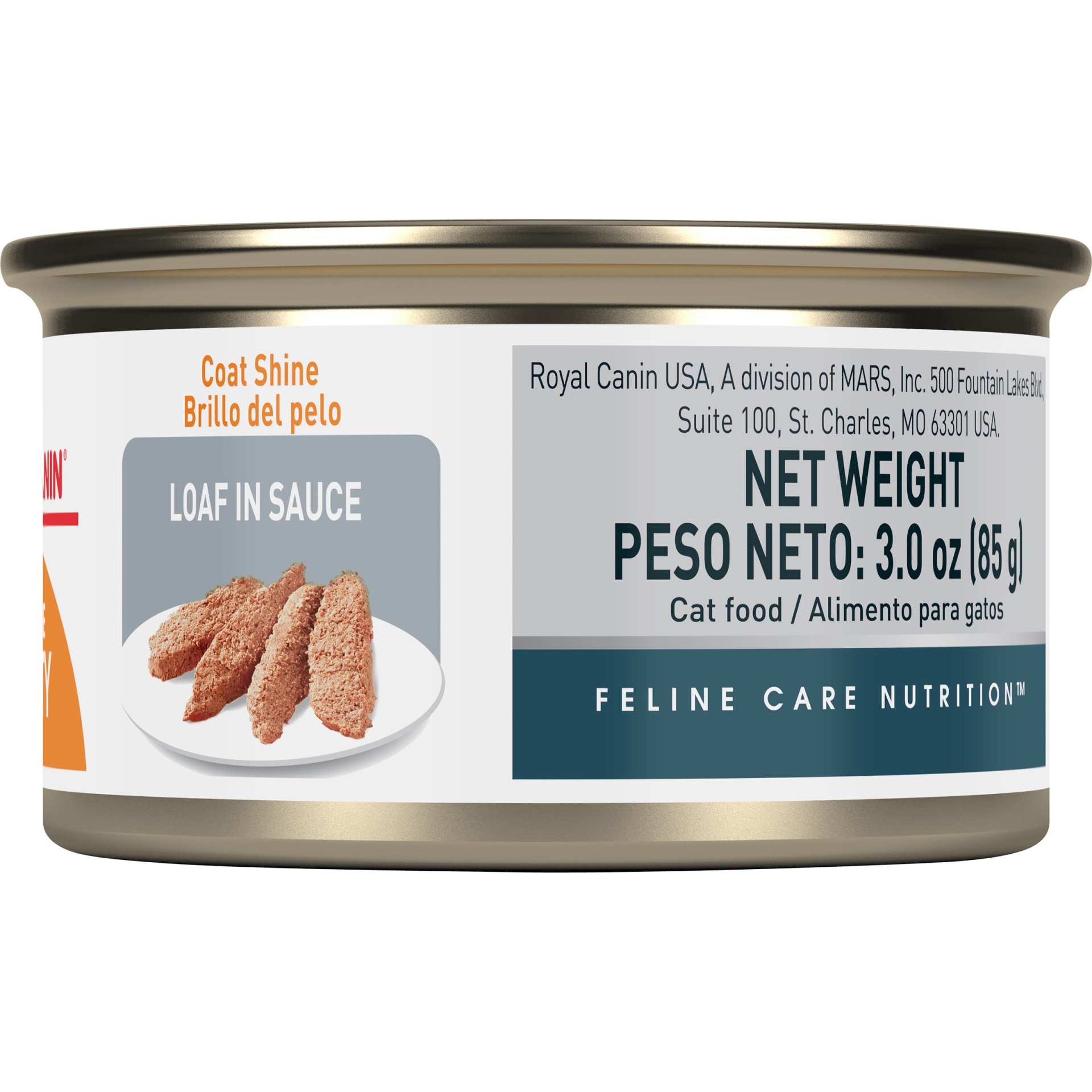 slide 4 of 7, Royal Canin Feline Health Nutrition Intense Beauty Loaf in Sauce Canned Cat Food, 3 oz