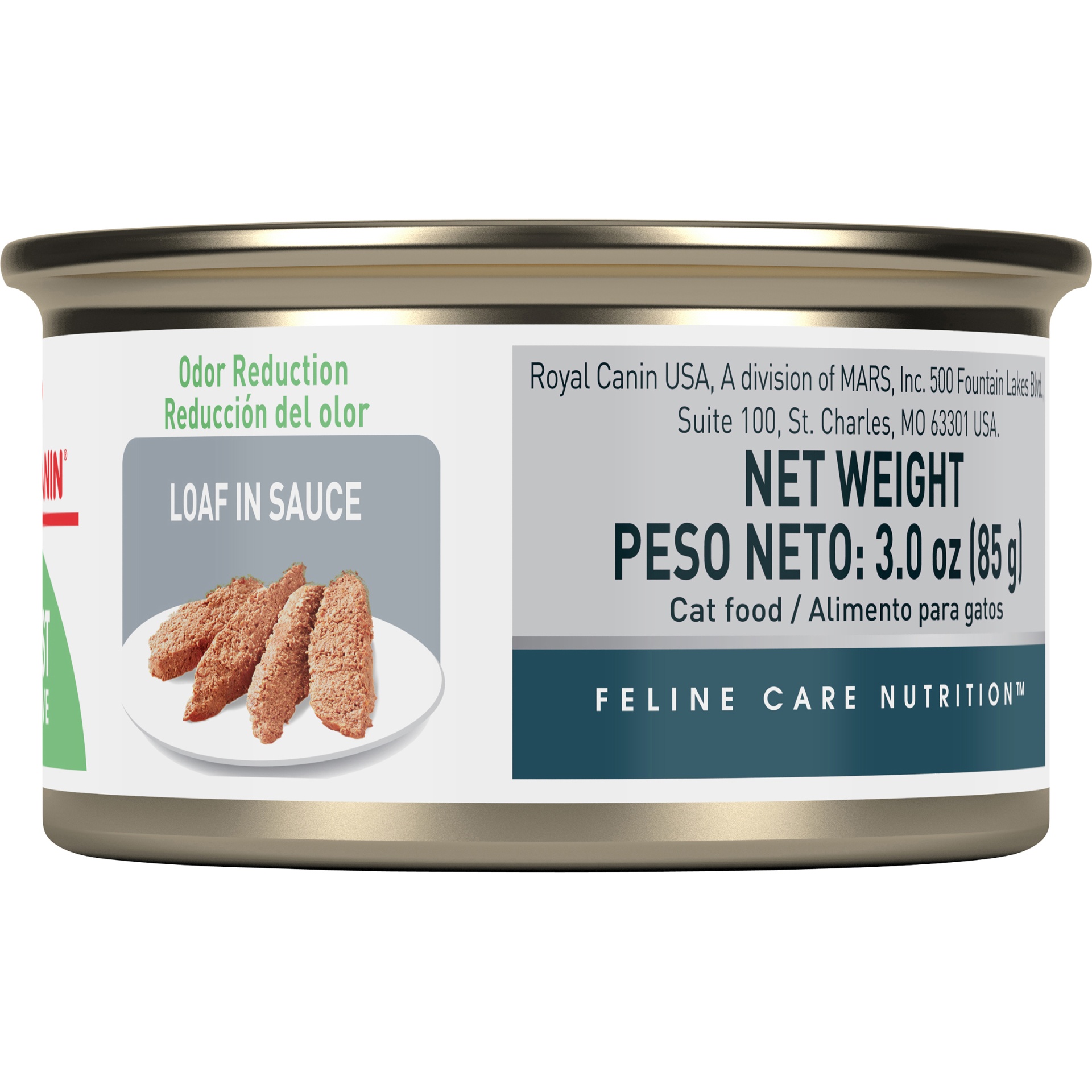 slide 3 of 7, Royal Canin Feline Health Nutrition Digest Sensitive Loaf in Sauce Canned Cat Food, 3 oz