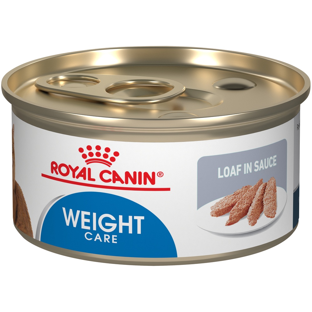 slide 2 of 9, Royal Canin Feline Health Nutrition Ultra Light Loaf in Sauce Adult Canned Cat Food, 3 oz