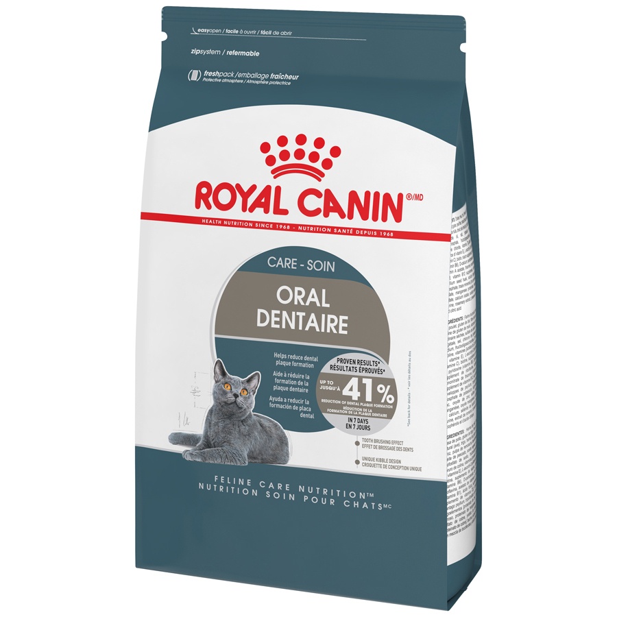 slide 4 of 9, Royal Canin Feline Care Nutrition Oral Care Adult Dry Cat Food, 3 lb