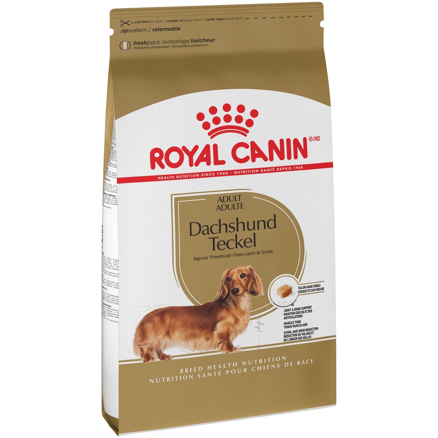 slide 3 of 9, Royal Canin Breed Health Nutrition Dachshund Teckel Adult Dry Dog Food, 2.5 lb