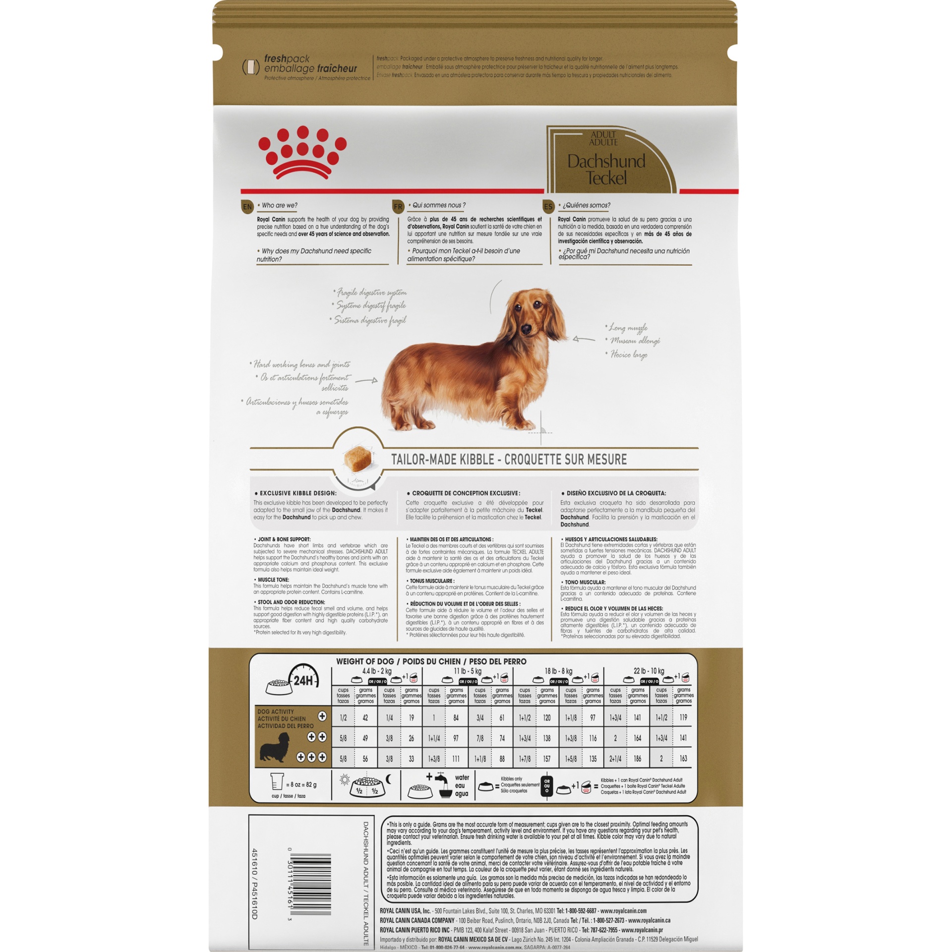 slide 9 of 9, Royal Canin Breed Health Nutrition Dachshund Teckel Adult Dry Dog Food, 2.5 lb