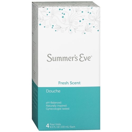 slide 1 of 2, Summer's Eve Douche, Fresh Scent, 4 Units, 4.5 oz Each, 4 ct