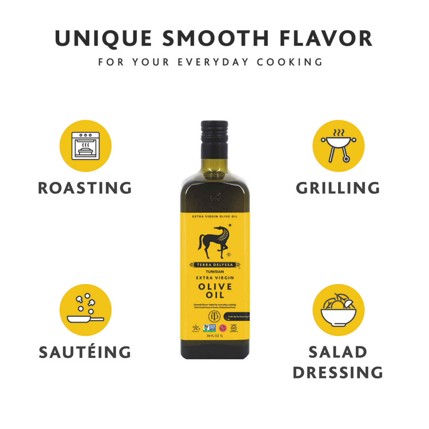 slide 3 of 6, Terra Delyssa Organic Extra Virgin Olive Oil, 34 oz