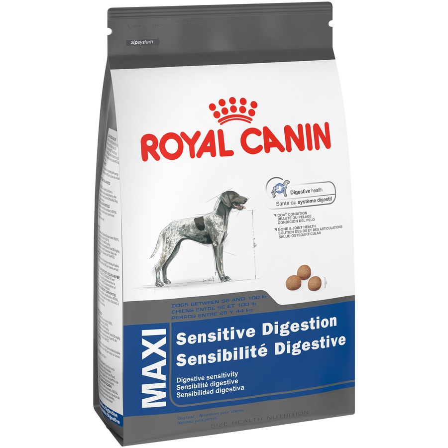 slide 3 of 9, Royal Canin Size Health Nutrition Maxi Sensitive Digestion Dry Dog Food, 30 lb