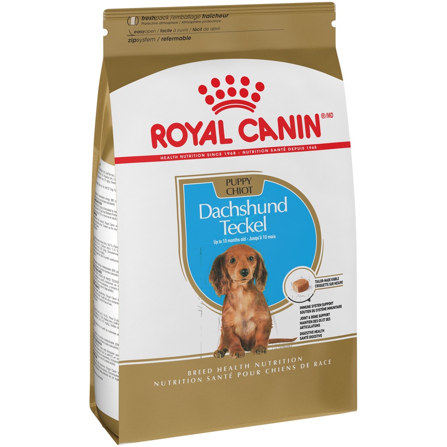 slide 3 of 9, Royal Canin Breed Health Nutrition Dachshund Puppy Dry Dog Food, 2.5 lb