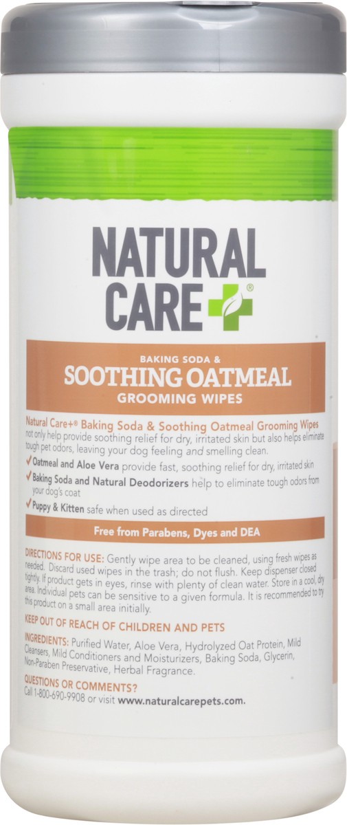 slide 4 of 12, Natural Care + Natural Care Oatmeal Dog Wipes - EA, 1 ct