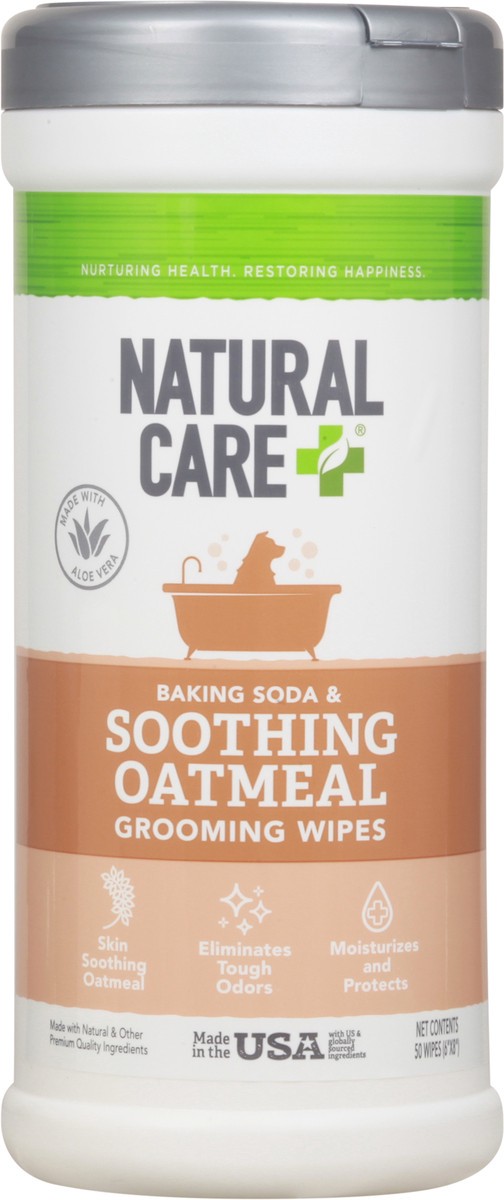slide 6 of 12, Natural Care + Natural Care Oatmeal Dog Wipes - EA, 1 ct