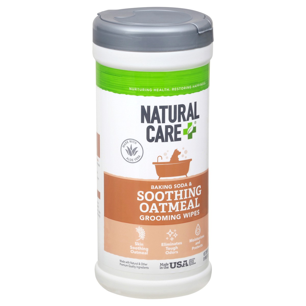 slide 7 of 12, Natural Care + Natural Care Oatmeal Dog Wipes - EA, 1 ct