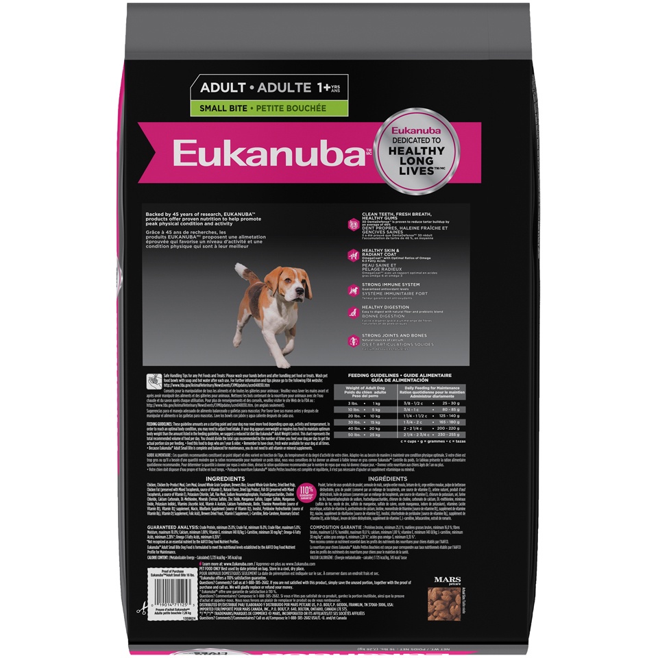 slide 2 of 5, Eukanuba Small Bite Adult Dog Food, 16 lb