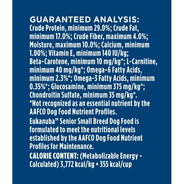 slide 4 of 5, Eukanuba Small Breed Senior Dog Food, 5 lb