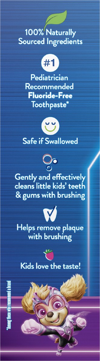 slide 4 of 9, Orajel Paw Patrol Fluoride-Free Training Toothpaste, Fruity Fun Flavor, One 1.5oz Tube: Orajel #1 Pediatrician Recommended Brand for Kids Non-Fluoride Toothpaste, 1.5 oz