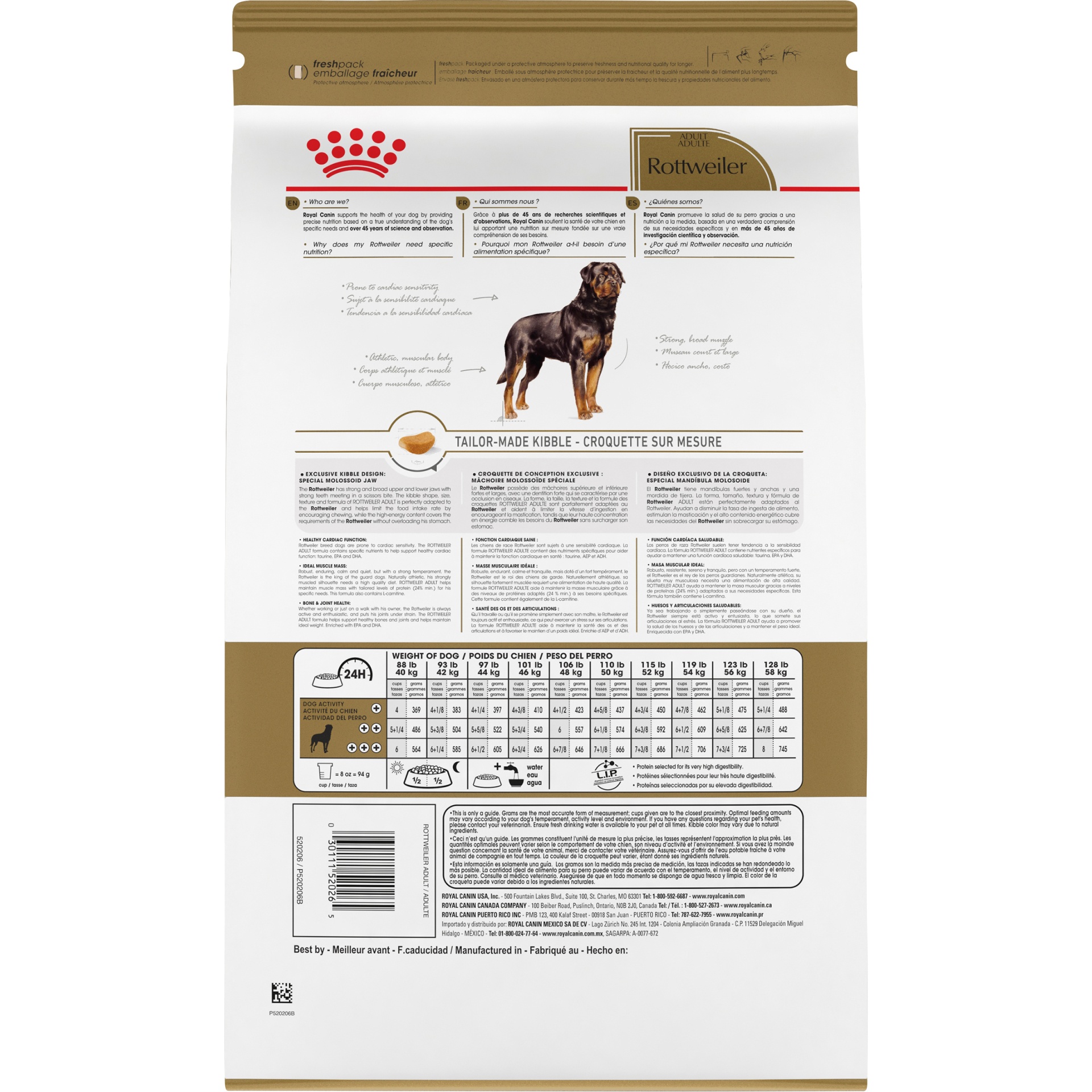 slide 6 of 9, Royal Canin Breed Health Nutrition Rottweiler Adult Dry Dog Food, 30 lb