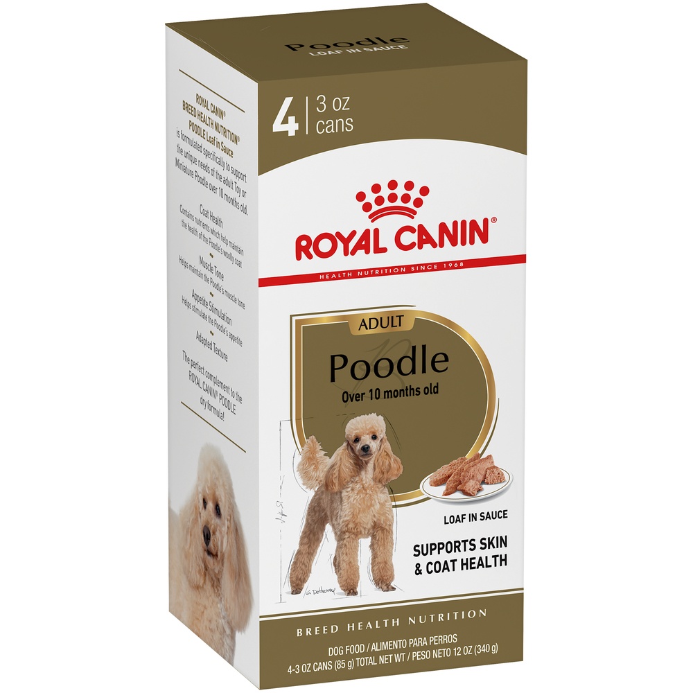 slide 2 of 9, Royal Canin Breed Health Nutrition Poodle Loaf In Sauce Dog Food Multipack, 4 ct; 3 oz