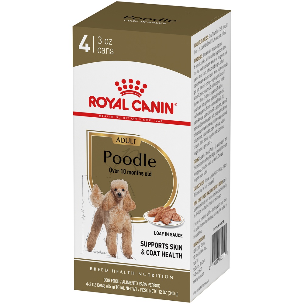 slide 2 of 9, Royal Canin Breed Health Nutrition Poodle Loaf In Sauce Dog Food Multipack, 4 ct; 3 oz