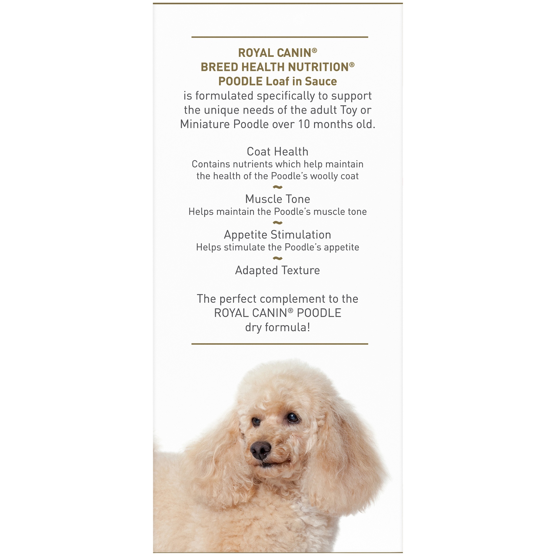slide 4 of 9, Royal Canin Breed Health Nutrition Poodle Loaf In Sauce Dog Food Multipack, 4 ct; 3 oz
