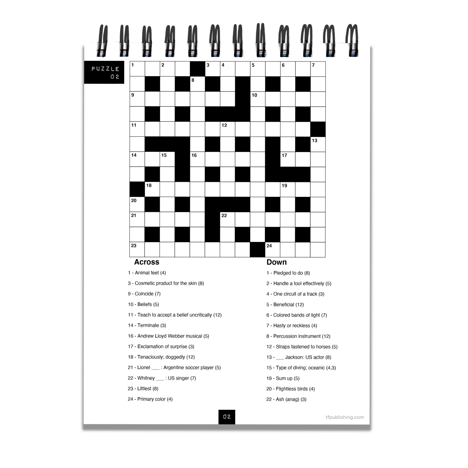 slide 2 of 2, TF Publishing Life is Better with Crossword Puzzles Book Spiral Puzzle Pad, 1 ct