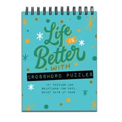 TF Publishing Life is Better with Crossword Puzzles Book Spiral Puzzle Pad