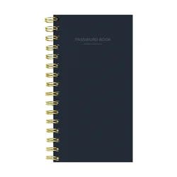 TF Publishing Black Spiral Password Book