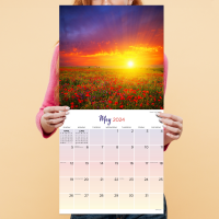 slide 7 of 17, 2024 Sunsets Wall Calendar, 1 ct