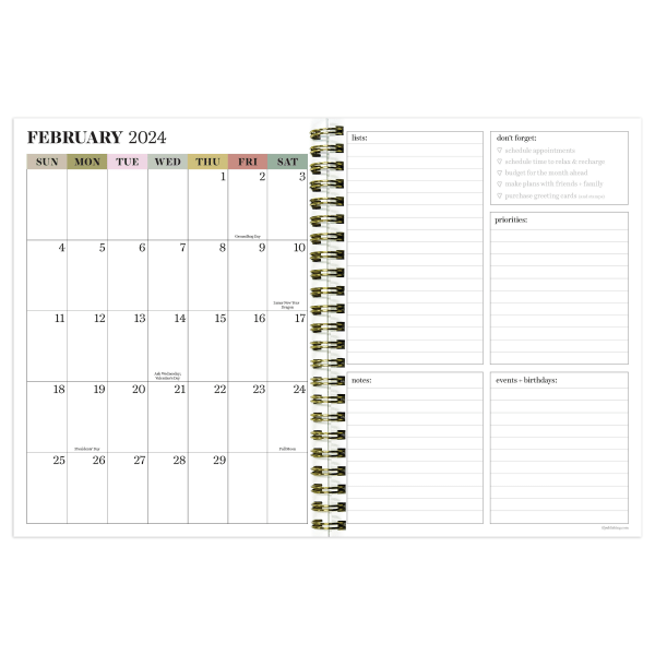 slide 3 of 5, TF Publishing Medium Weekly/Monthly Planner, 6-1/2" X 8", Animal, July 2023 To June 2024, 1 ct