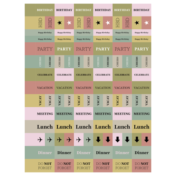 slide 5 of 5, TF Publishing Medium Weekly/Monthly Planner, 6-1/2" X 8", Animal, July 2023 To June 2024, 1 ct