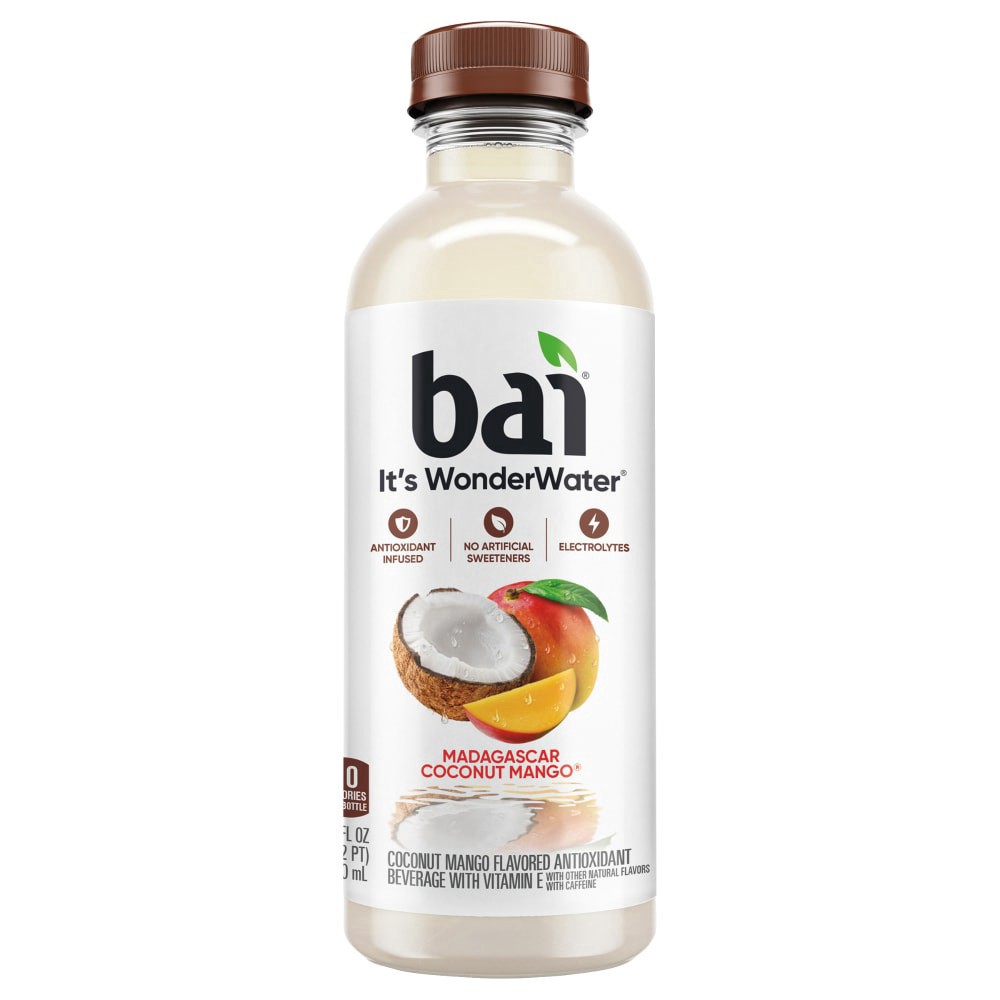 slide 1 of 5, Bai Antioxidant Infused Water Beverage, Madagascar Coconut Mango, 18 Fluid Ounce Bottle - 18 fl oz, 18 fl oz