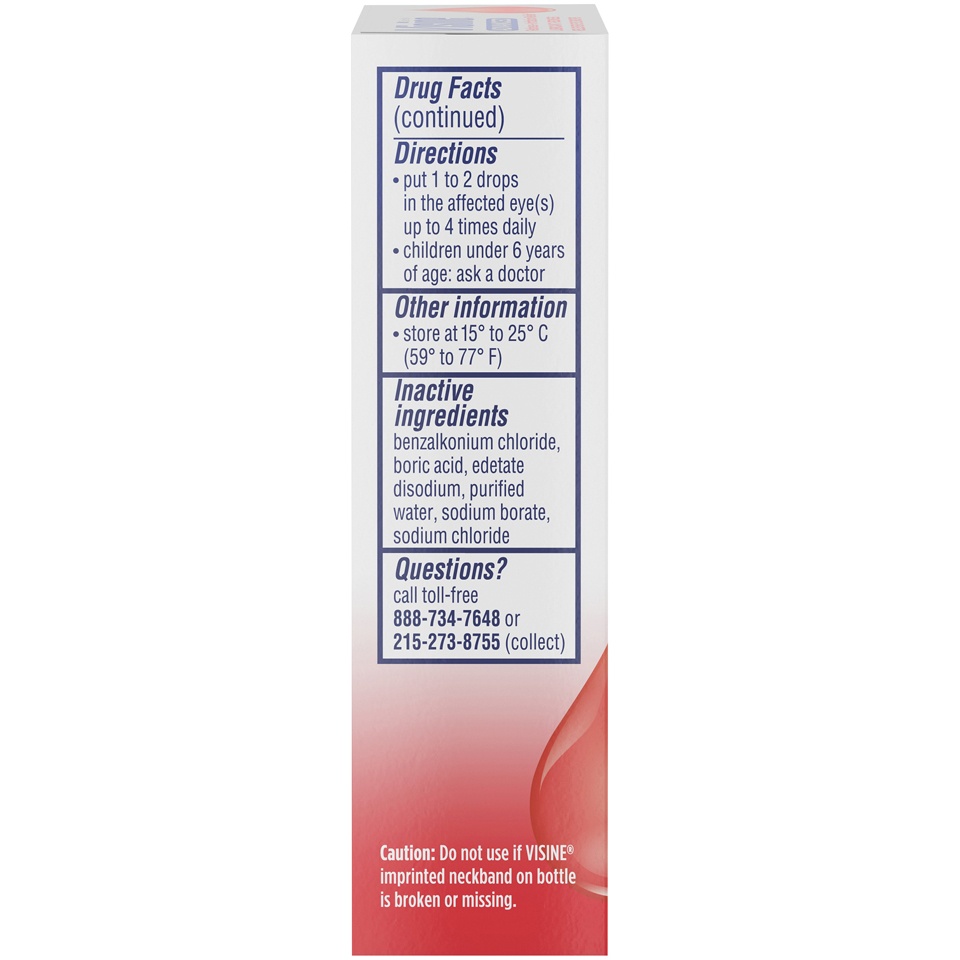 slide 3 of 6, VISINE ADVANCED Redness + Irritation Relief Eye Drops, 0.5 Fl. Oz, 5 oz