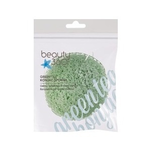 slide 1 of 1, Beauty 360 Konjac Sponge, Green Tea, 1 ct