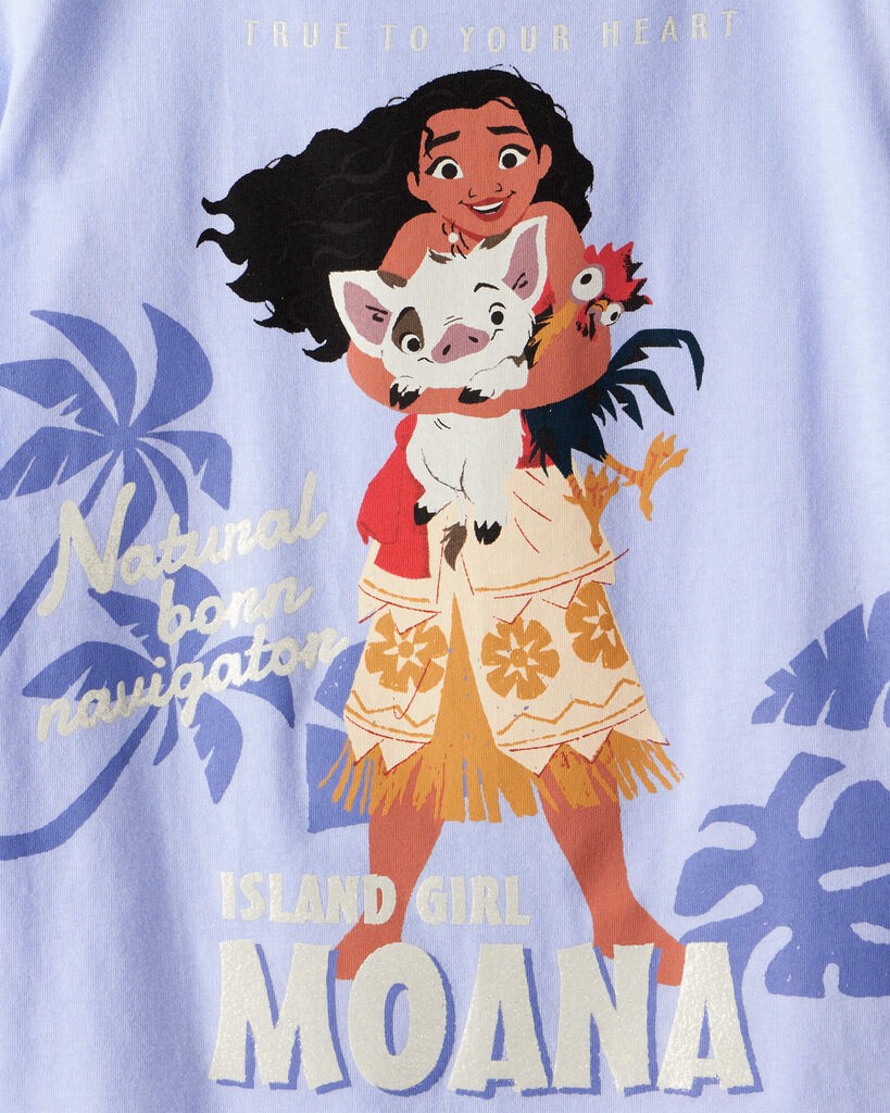 slide 2 of 3, Carter's Carters Kid Disney© Moana Short-Sleeve Graphic Tee - Blue Blue 5, 1 ct
