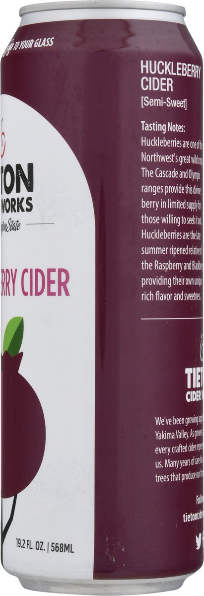 slide 2 of 13, Tieton Cider Works Huckleberry Cider 19.2 fl oz, 19.2 fl oz