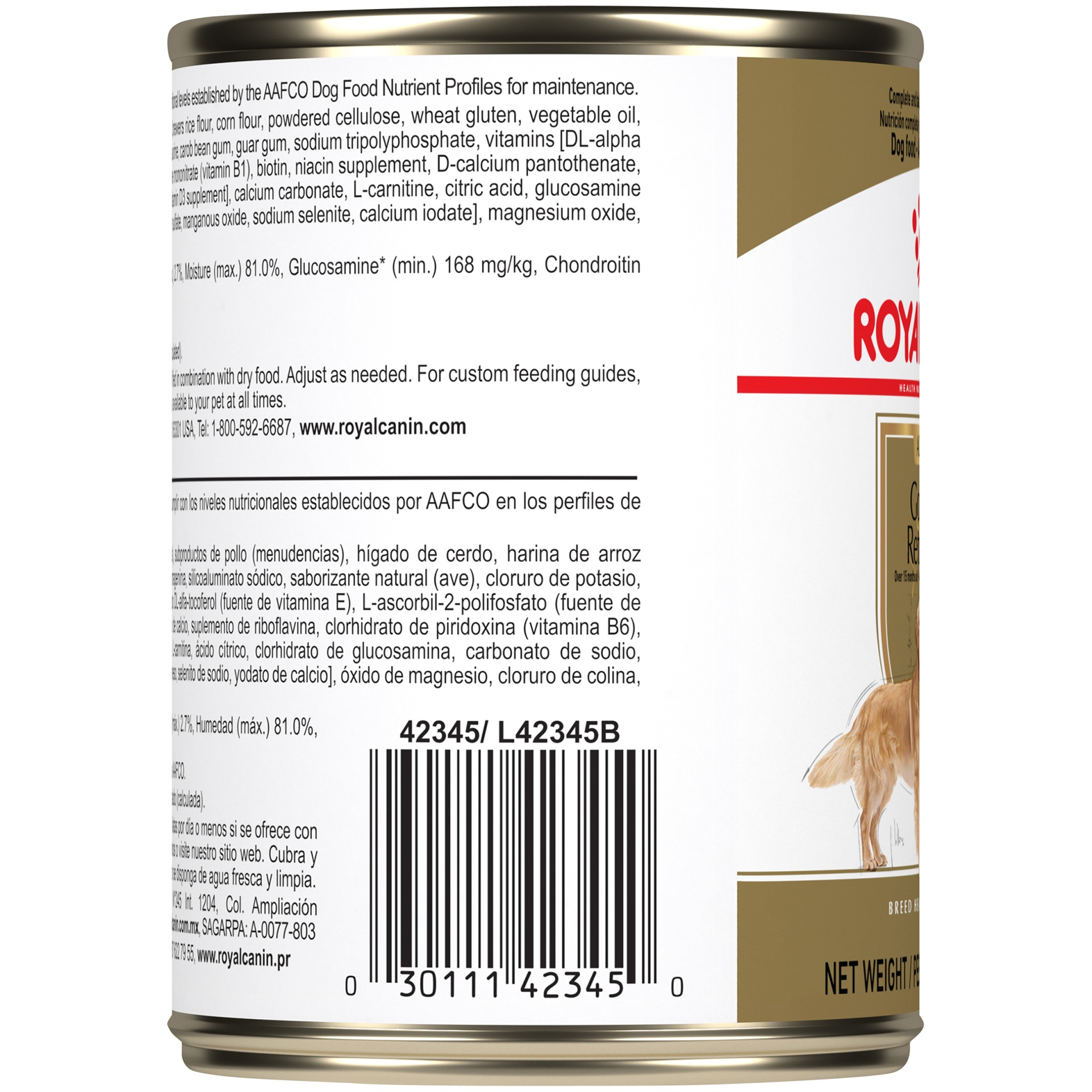 slide 9 of 9, Royal Canin Adult Golden Retriever Dog Food, 13.5 oz